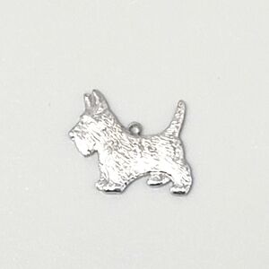 Sterling Silver Scottish Terrior (Scottie) Dog Pendant
